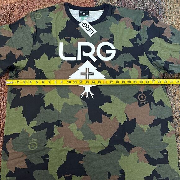 Lifted Research Group LRG Cycle Logo Tee Cotton T-Shirt Camo Size L - Picture 4 of 5